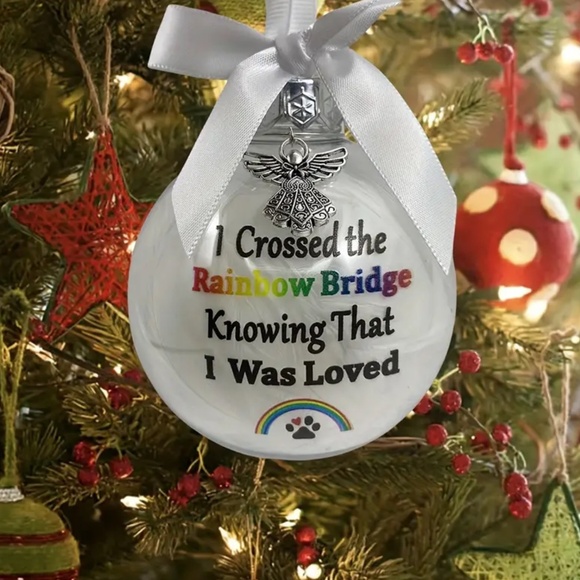 NEW! Pet Memorial Rainbow Bridge Ornament. - Picture 2 of 3